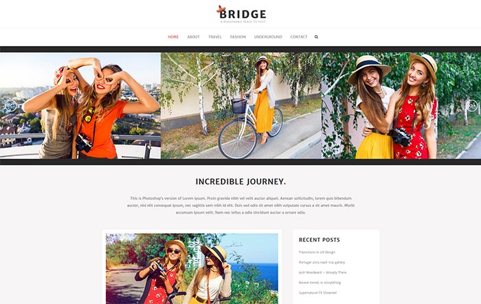 Bridge Travel Blog Demo