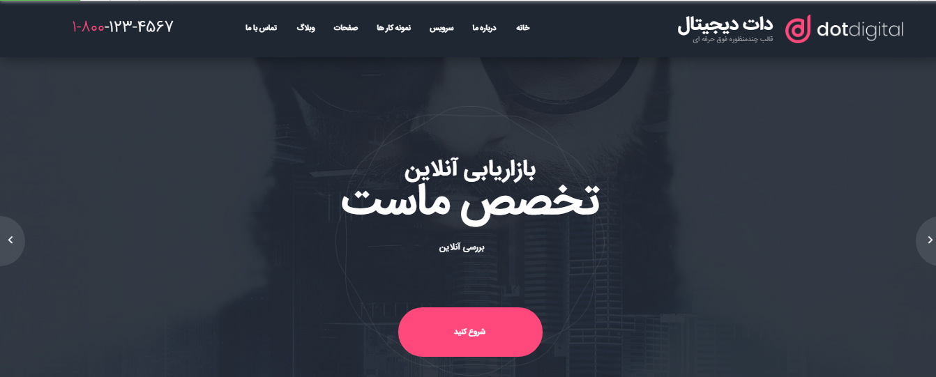 قالب DotDigital پوسته چند منظوره و خلاقانه وردپرس دات دیجیتال قالب دات دیجیتال