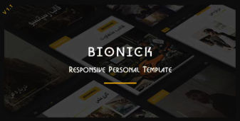 BIONICK - قالب حرفه ای HTML