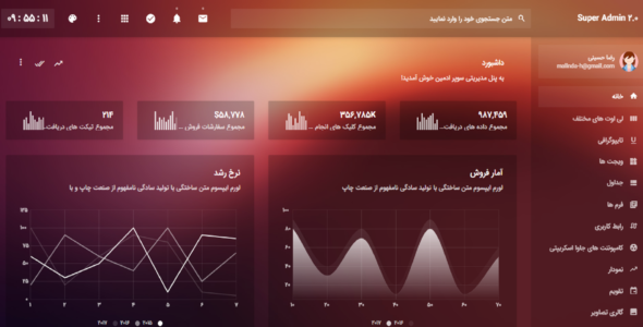 قالب مدیریت ادمین بوت استرپ سوپر ادمین | super admin