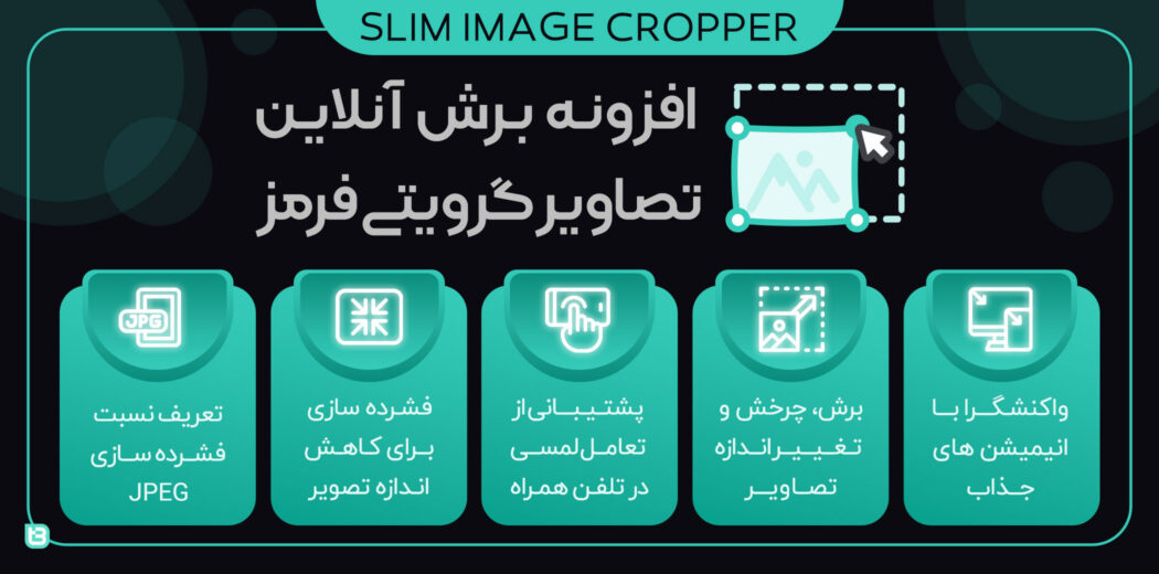 پکیج افزونه های فرم ساز گرویتی، افزونه Slim Image Cropper