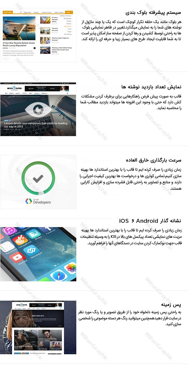 قالب وردپرس Newspaper