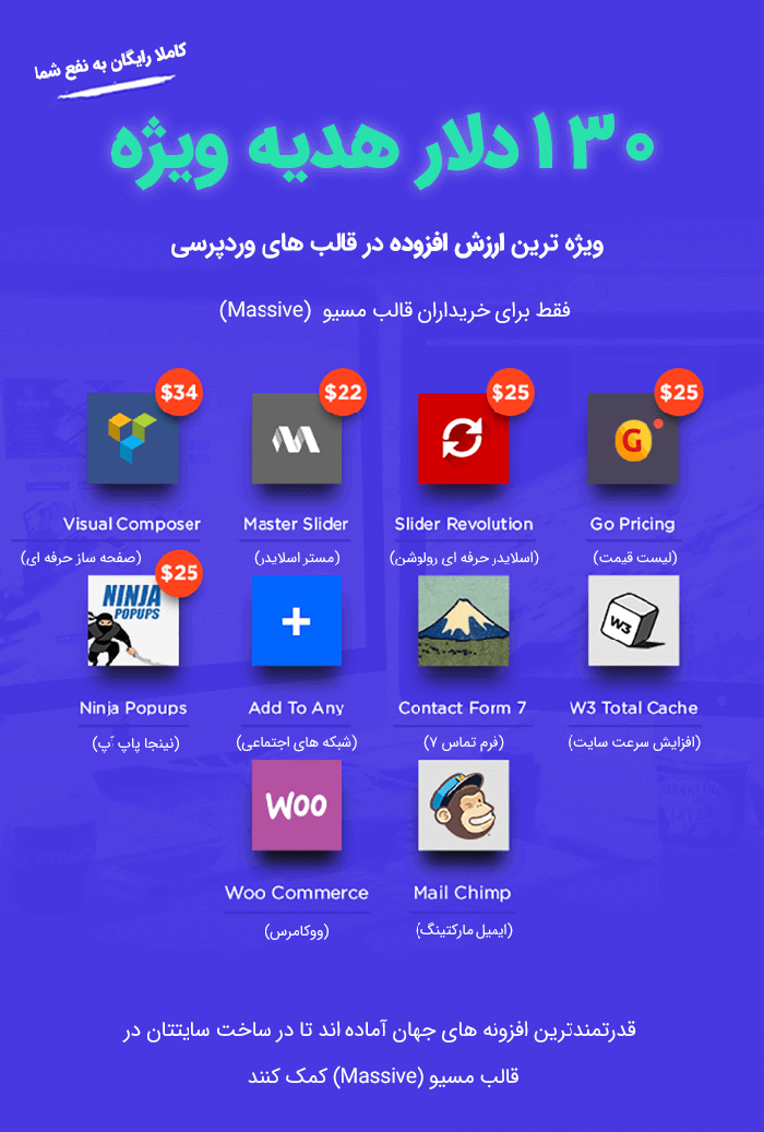 قالب چند منظوره Massive Dynamic | قالب مسیو داینامیک | قالب فوق حرفه ای مسیو داینامیک | Massive Dynamic WordPress Website Builder | ساخت سایت فقط با کشیدن و رها کردن ( Drag&Drop) | قالب فروشگاهی وردپرسی مسیو داینامیک