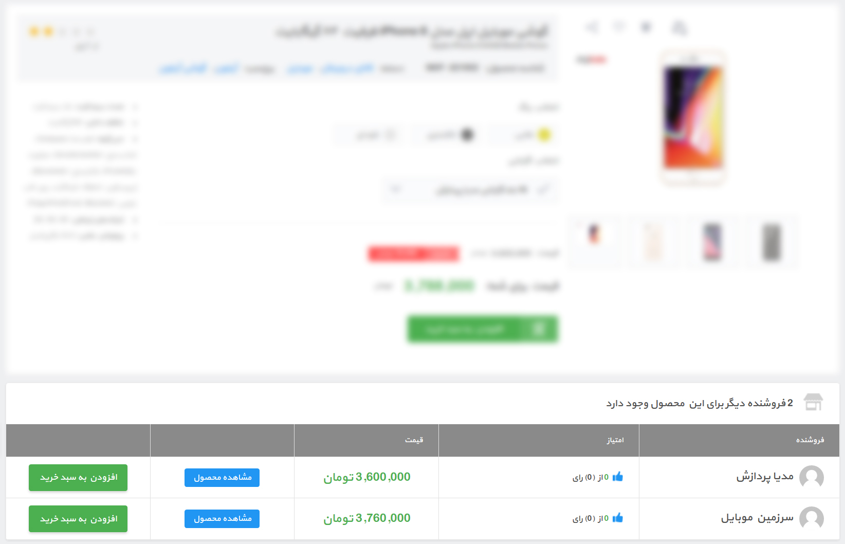 چندفروشندگی مشابه دیجی کالا