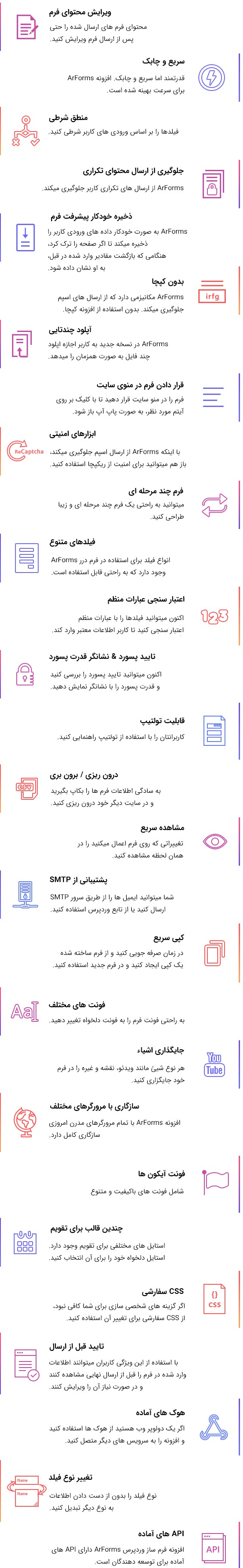 افزونه فرم ساز ARForms