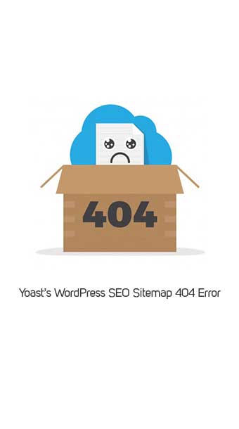 آموزش رفع خطای 404 نقشه سایت yoast seo image