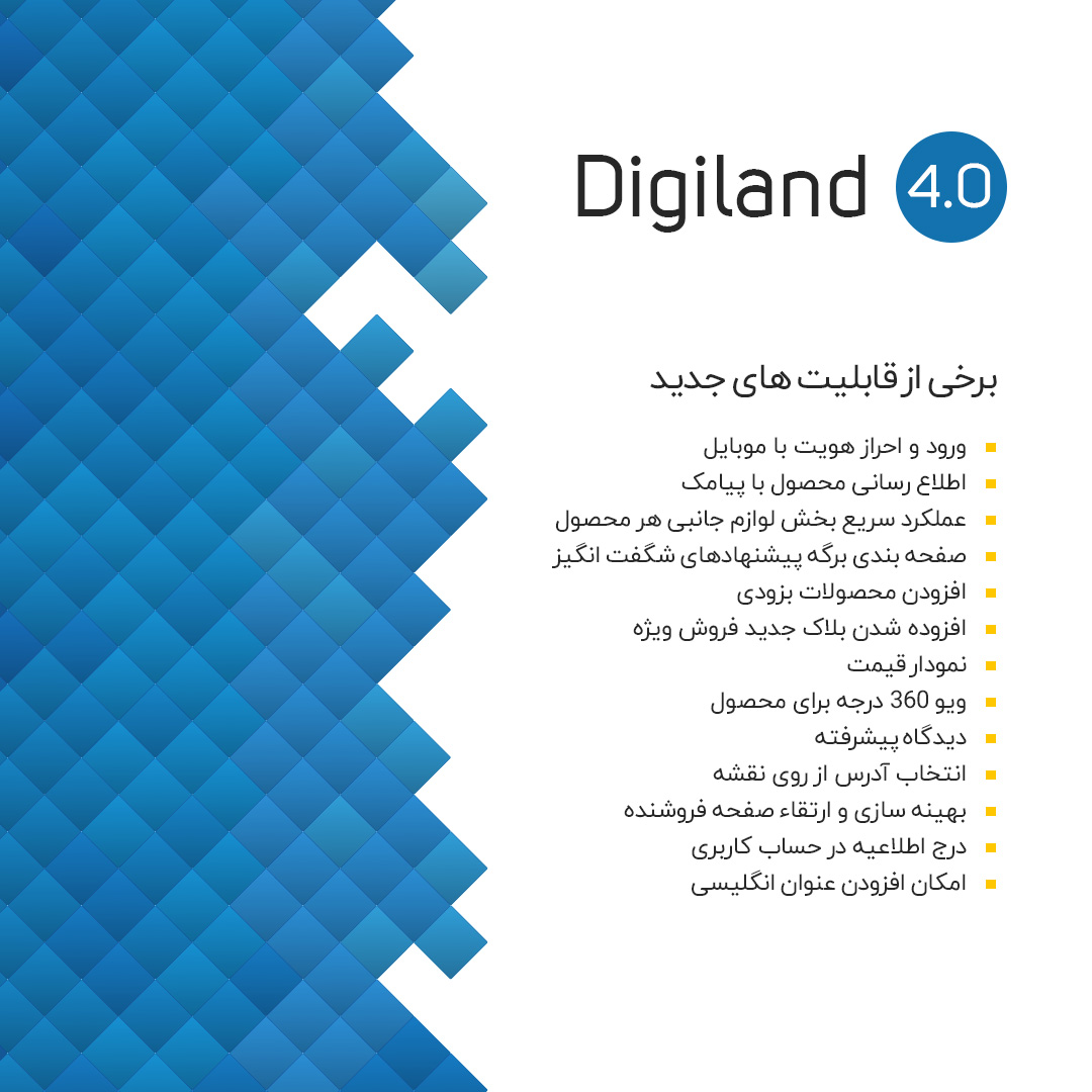 نسخه 4 قالب وردپرس فروشگاهی Digiland مشابه قالب دیجی کالا