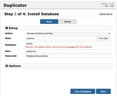 انتقال سایت وردپرس با Duplicator