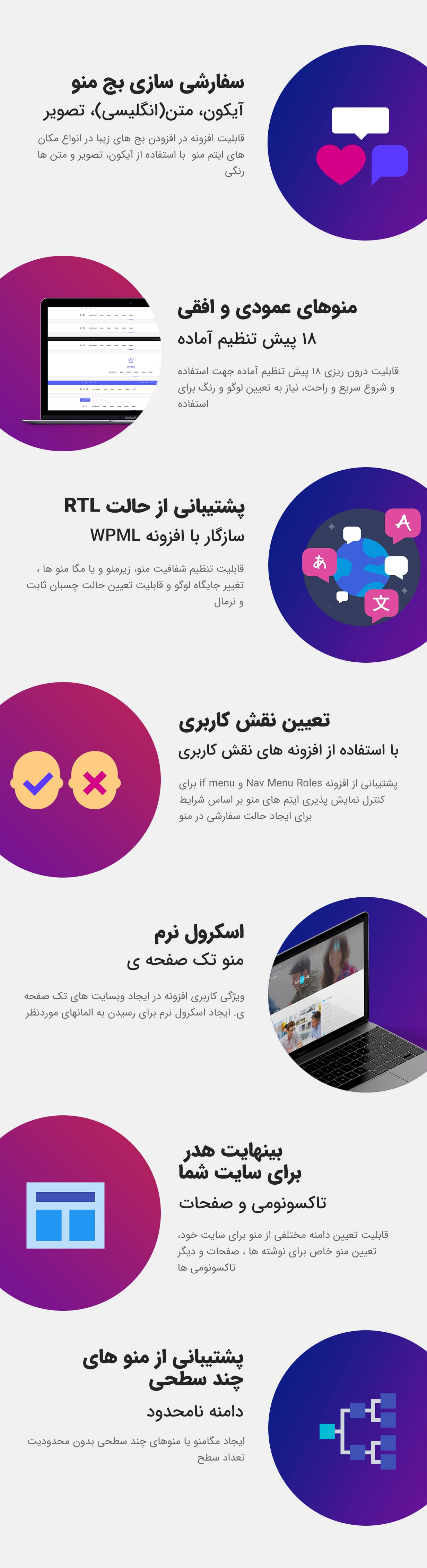 افزونه Groovy Menu افزونه مگامنو وردپرس حرفه ای