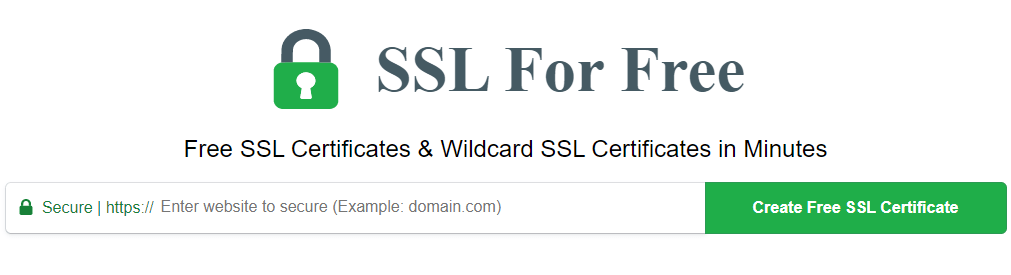 سایت SSL For Free 