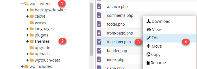 فایل functions.php