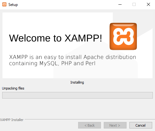 نصب وردپرس روی زمپ مرحله پایانی نصب xampp در ویندوز