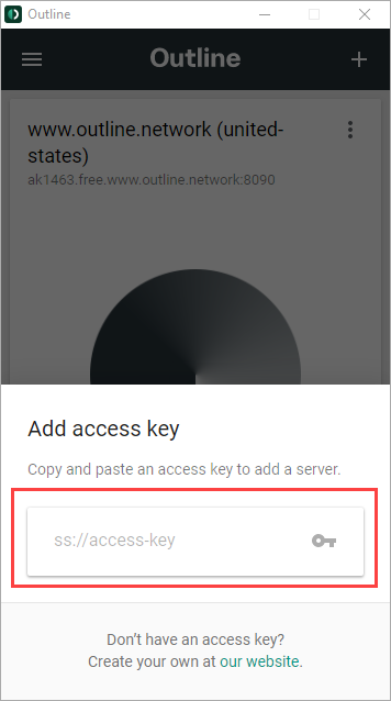 اضافه کردن کلید دسترسی outline