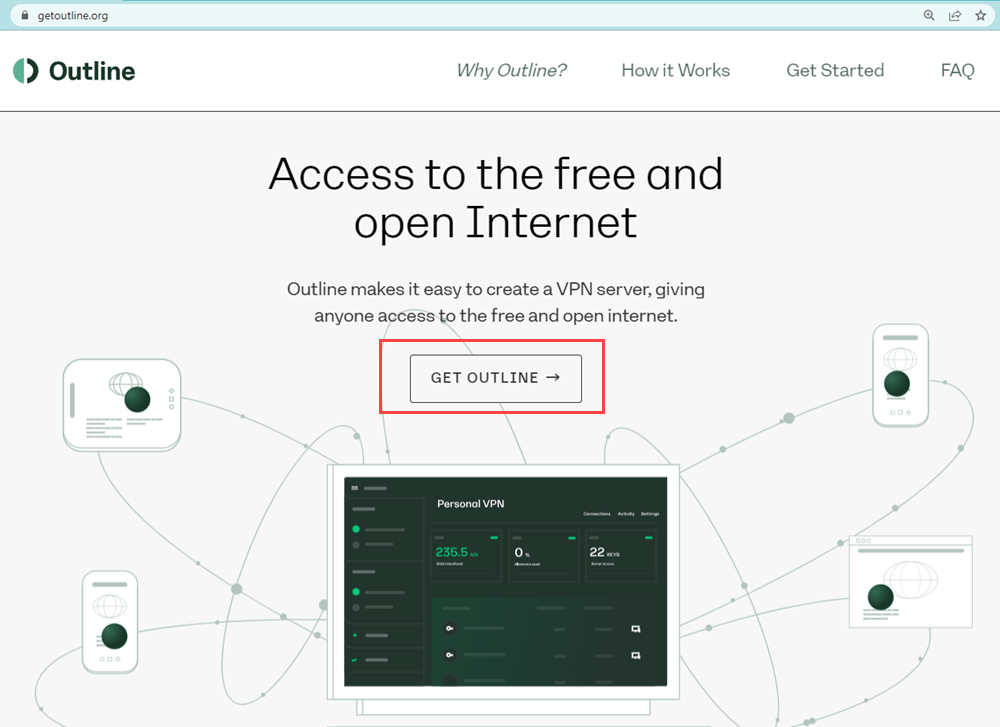 آموزش نصب فیلتر شکن outline vpn ورود به سایت
