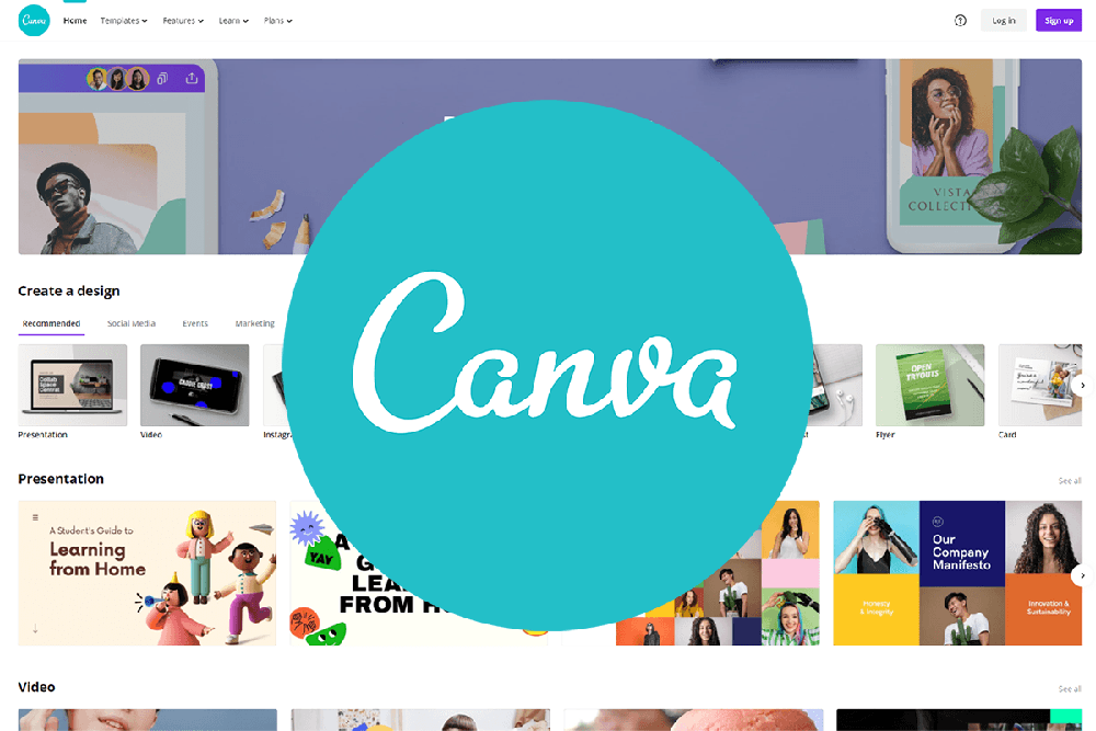 سایت Canva برای ادیت آنلاین عکس