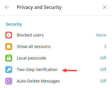 غیر فعال کردن رمز دو مرحله ای در تلگرام