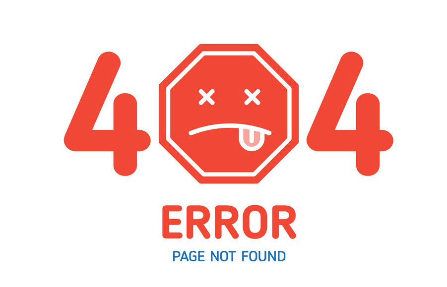 خطای 404 یکی از انواع خطاهای رایج سایت