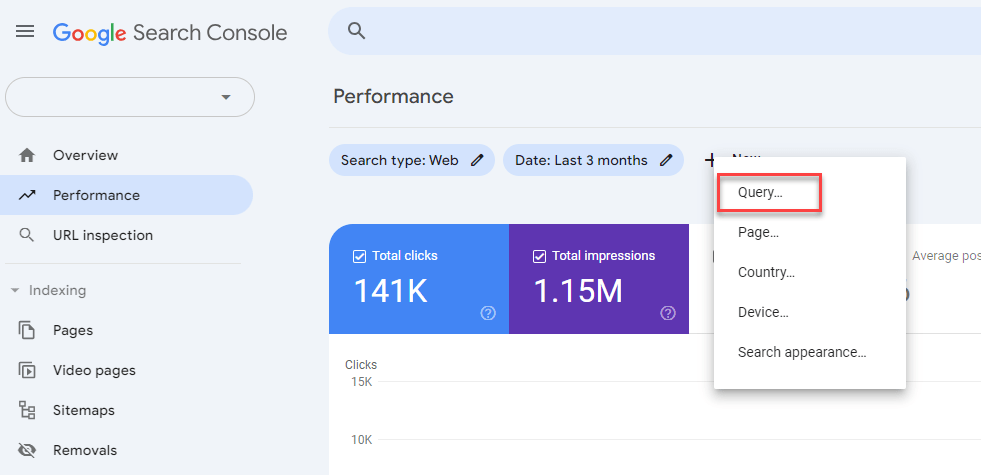 استفاده از regex در سرچ کنسول