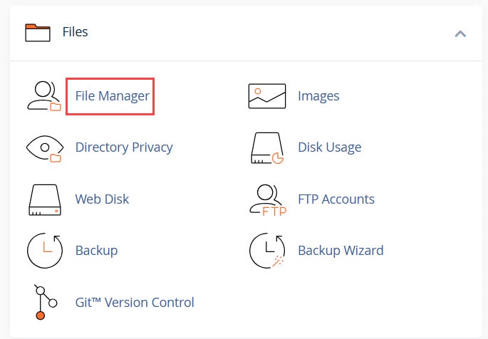 انتخاب File Manager